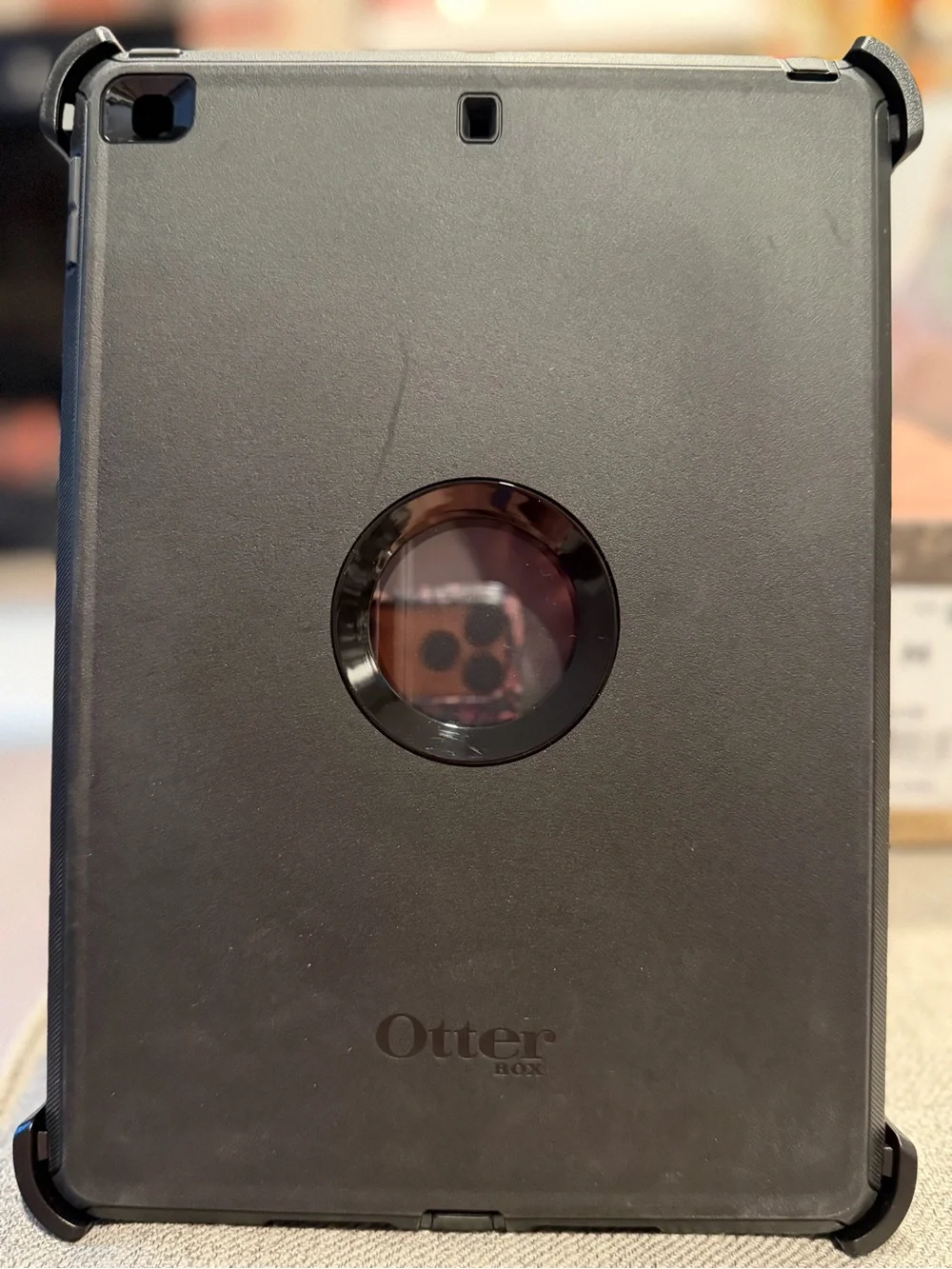 OtterBox Defender Black Tablet Case with Rotating Ring Stand